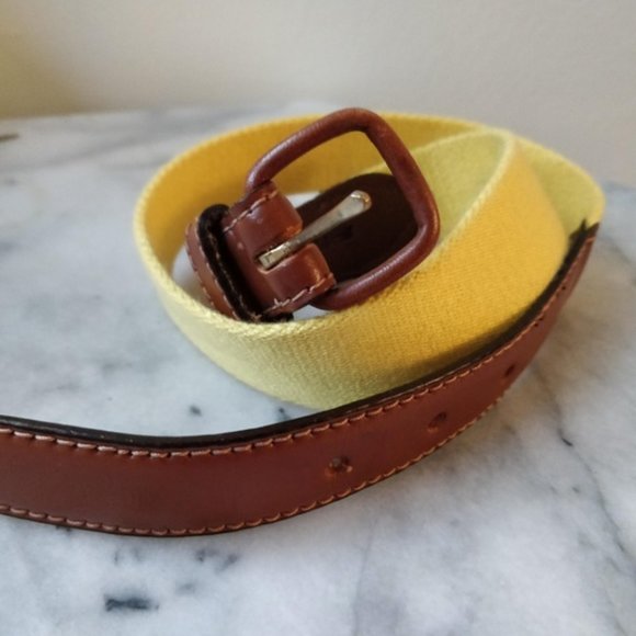 American Apparel Retro Brown and Yellow Belt XS/S - Picture 2 of 4